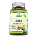 Herbal Secrets Maca 500mg 250 Veggie Capsules | Non-GMO | Gluten Free | Made in USA | Suitable for Vegetarians