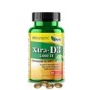 Amerika Medic & Science Xtra D3 Vitamin D 5000 IU (125 mcg) Erkekler ve Kadınlar için Cholecalciferol Supplement (60 Easy to Swallow Softgels) Bone, Heart Health, Immune System Support, Lung Function