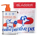 Yerli Pet Dog UTI Tedavisi The Counter & Fish Oil for Dogs to Support Itchy Skin + Mobility | 60 Chews & 8 Oz