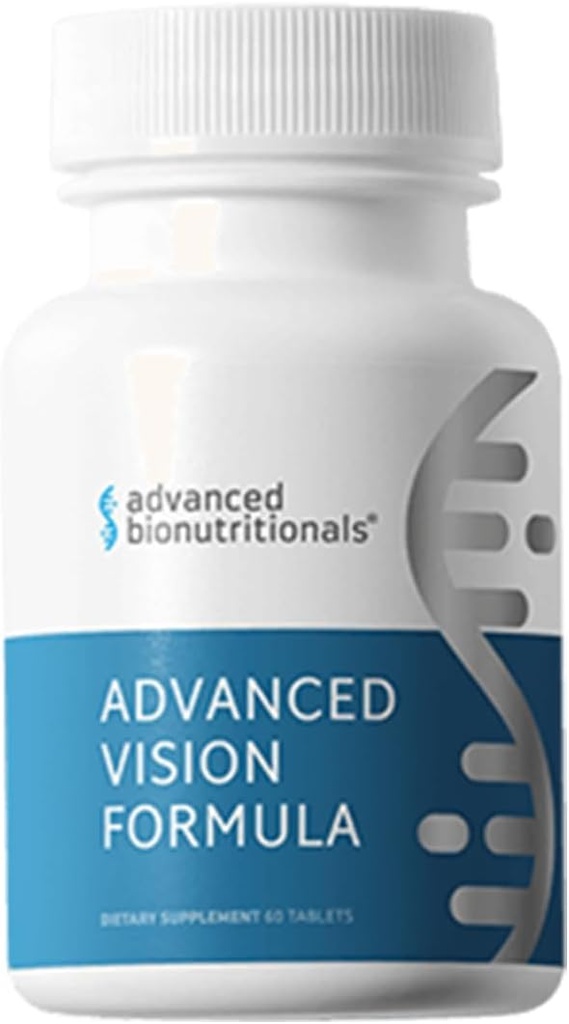 Gelişmiş Biyonutritionals – Gelişmiş Vizyon Formula Formula Formula Supplement, Sağlıklı Vizyon, Göz Fonksiyonu Desteği, Göz Vitaminleri, Lutein, Zeaxanthin, Vitamin A, C, çinko, Gluten Free, Dairy Free, Vegan (60 Tablet)