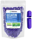 XPRS Nutra Μέγεθος 0 Άδειες κάψουλες - 100 Count Empty Gelatin Κάψουλες - Χάπια DIY Καψάκιο Γέμισμα - Αγνά καπάκια τζελ Μπόβιν Χάπι για Do-It-Yourself Συμπληρώματα (Purple)