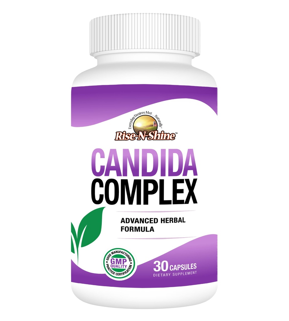 Rise-N-Shine Candida Complex Capsules Normal Candida Seviyeleri Oregano, Caprylic Acid, Reishi Mushrooms and More 30