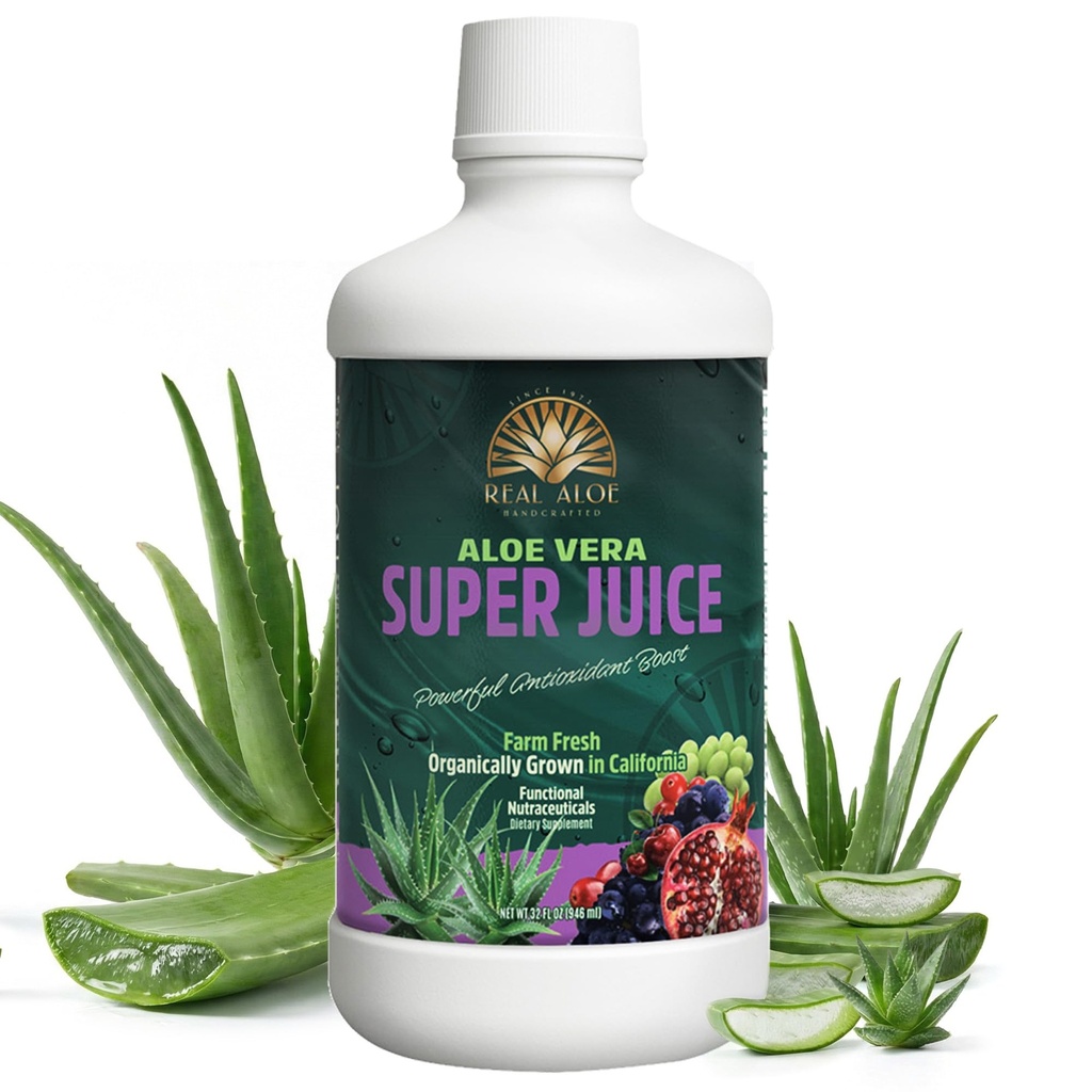 Gerçek Aloe Vera Super Juice, 32 Akışkan Ounce
