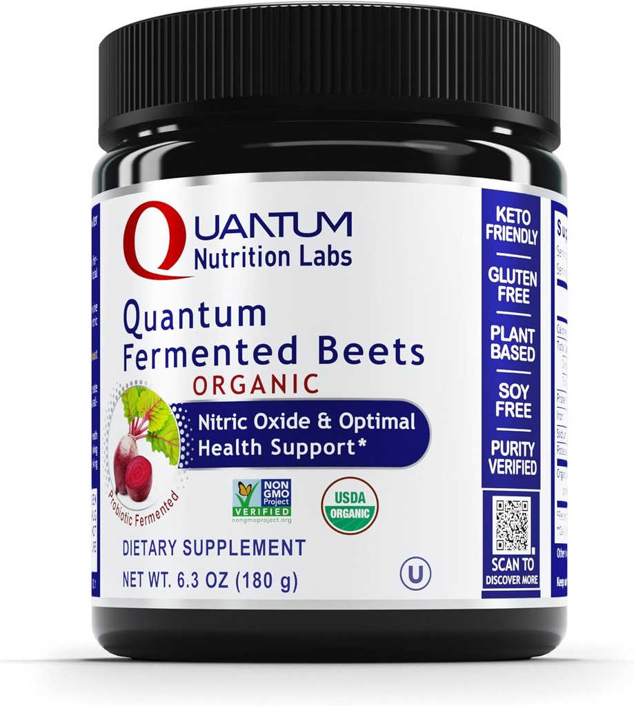 SNL Qultured Fermented Beets - Organik Arıt Kök Toz - Kalp Sağlığı Supplement - Immunity Support - Vegan Beet Supplement - Nitrates Doğal Kaynağı - 6.3 ozz