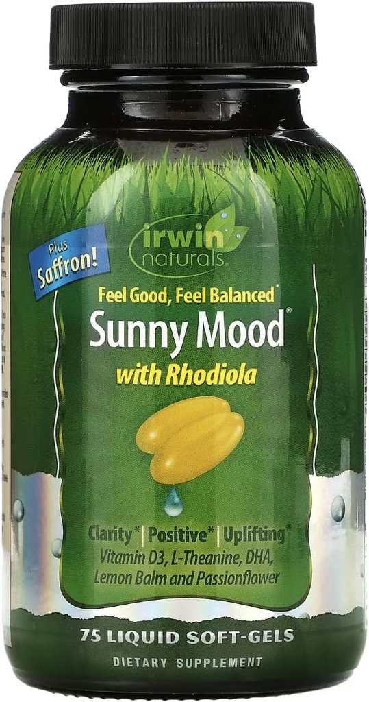 Irwin Naturals Sunny Mood - 75 Liquid Soft-Gelin