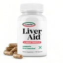 LIVERITE Liver Aid with Milk Thistle 150 Capsules, Liver Support Supplement with Amino Acids, Choline, Milk Thistle & Vitamin B12 – Supports Healthy Liver Function, Cleansing, Energy & Metabolism