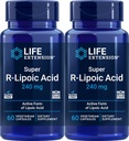 Life Extension Super R-Lipoic Acid 240 mg, 60 Vegetarian Capsules (Pack of 2)