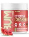 RAW Pre-Workout Toz, Essential CHARGED (Sour Watermelon) - Erkekler ve Kadınlar için Preworkout Supplement - Supports Focus, Mood & Performance - Caffeine, Alpha-GPC, L-Citrulline, Beta Alanine (25 hizmet)