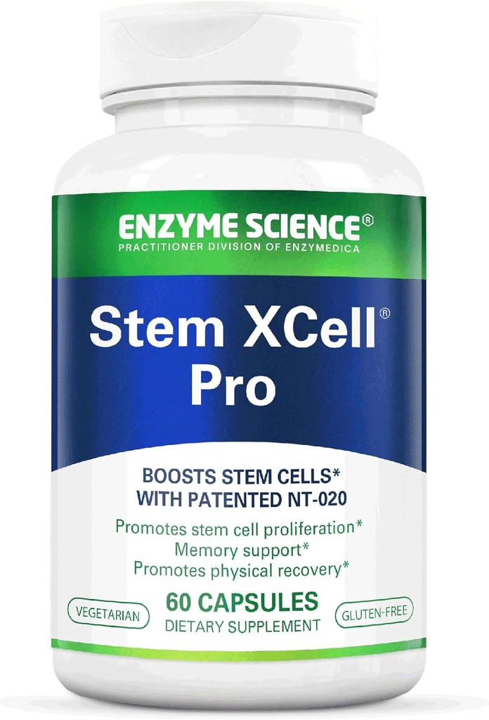 Enzyme Science, Stem XCell Pro, Αντιοξειδωτική Υποστήριξη για την Κυτταρική & Ανοσοποιητική Υγεία, Συμπληρώματα για την Υγεία των βλαστικών κυττάρων, 60 Κάψουλες