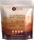 Taha Health & Beslenme Mocha Whey proteini Isolate Toz, 30g protein, 7.9g BCAAs, 4.3g Leucine | Yeni Zelanda Free-Range, Grass-Fed Dairy | Gluten-Free, Keto, Kosher | 2LB, 24 Hizmet