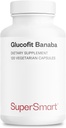 Supersmart - Glucofit 5.3mg per Day (Patented & High Strength) -% 18 Corosolic Acid Banaba Leaf Supplement | Non-GMO & Gluten Free - 100 Softgels