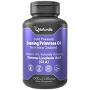 Naturalis Evening Primrose Oil (1300 mg) | 100 Natural from New Zealand | Non-GMO, Soy & Gluten Free, Zero Filler | 120 Softgels