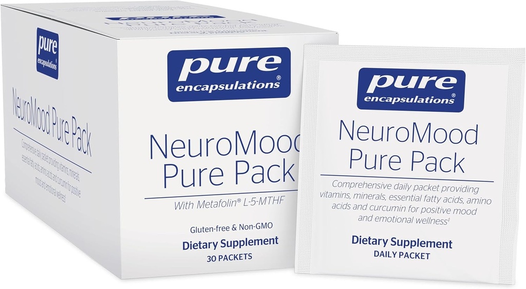 Pure Encapsulations - NeuroMood Pure Pack - Comprehensive Dietary Supplement for Healthy Neurotransmitter Function* - 30 Packets