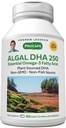 ANDREW LESSMAN Algal DHA 250mg 360 Softgels - Plant-Based Omega-3 Oils, Natural Marine Algae, High DHA, Non-GMO, High Potency, No Stomach Upset, No Fishy Aftertaste. Küçük Easy to Swallow