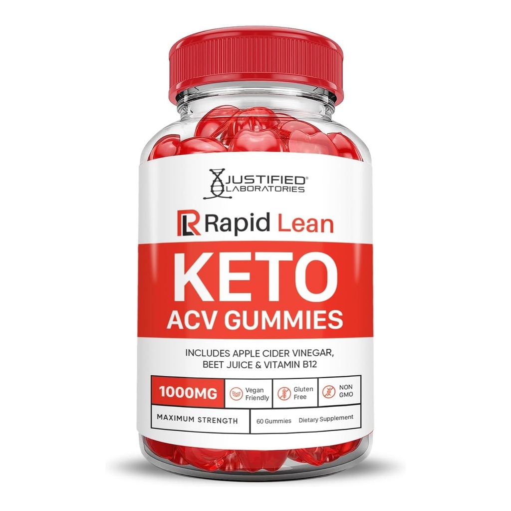 Sadece Laboratuvarlar Hızlı Lean Keto ACV Gummies Gelişmiş Formula 1000MG Hızlı Lean Keto Gummies Apple Cider Vinegar Formulat ile formüle edildi Pomegranate Beet Juice B12 Vegan Non GMO 60 Gummys