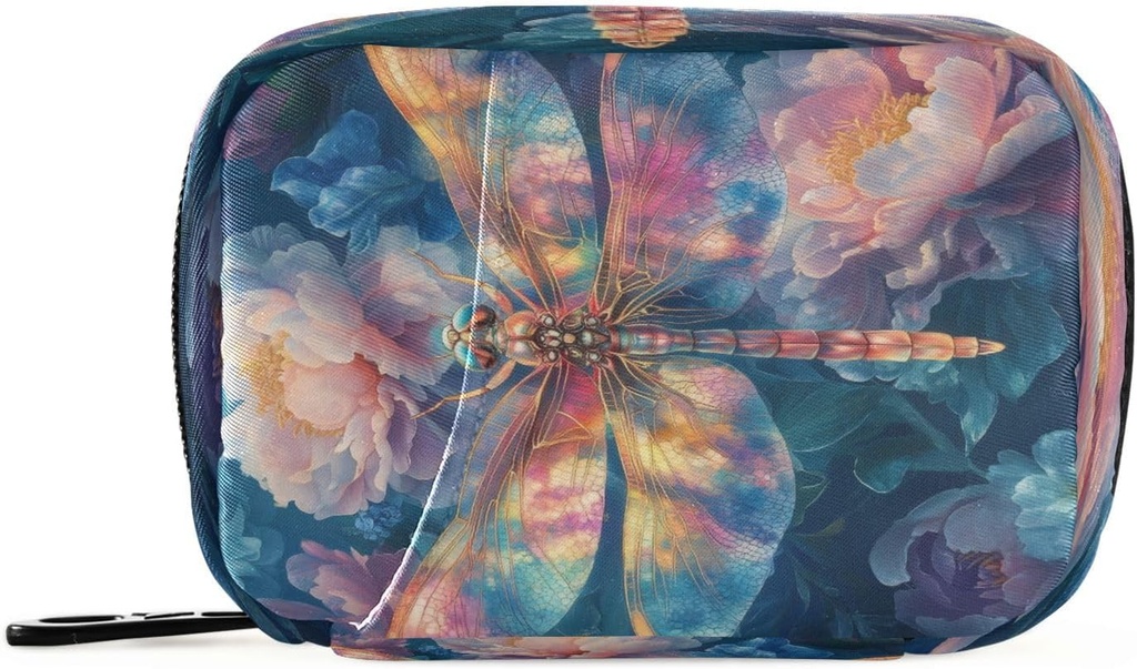 Burbuja Dragonfly Çiçekler Seyahat Pill Case, Haftalık Portreatif Pill Box 7 Days Pill Organizer Tıp Vitamini Tamamını Seyahat Için Boşluklarla Getirmek için Ucuz Pill Box 7 Days Pill Organizer