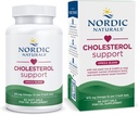 Nordic Naturals Cholesterol Support, Lemon - 60 Soft Gels - 975 Omega-3 + Red Yeast Rice & CoQ10 - Normal Cholesterol, Antioksi Desteği - EPA & DHA - Non-GMO - 20 Hizmetler