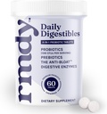 rmdy Constipation, Bloating, & Gas Relief | Diarrhea, & IBS | Probiyotik for Digestive Health & Gut | 60 Sugar Free Chewable Bloating Relief Tablets