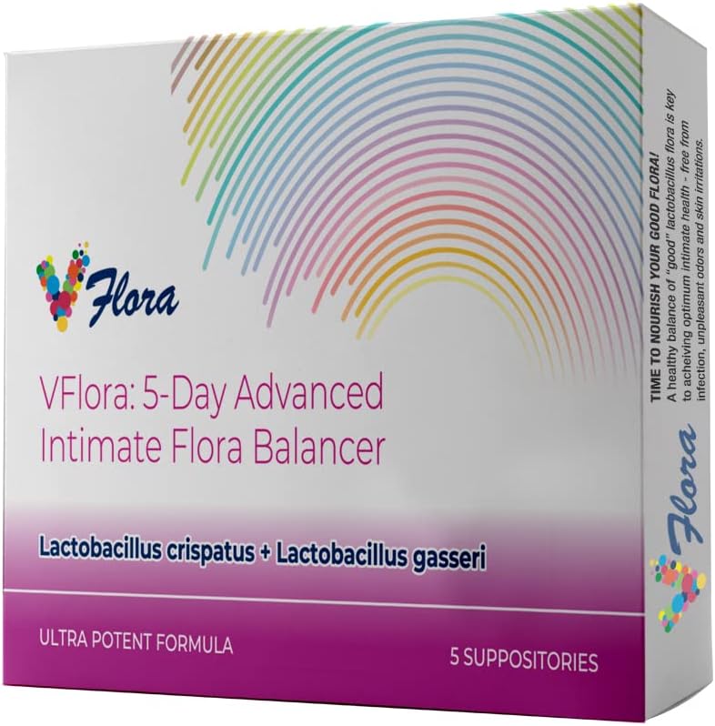 VagiBiom 5-Day Vflora (Lactobacillus crispatus + L. gasseri) στην Ισορροπημένη Χλωρίδα. Nourish και Nurture Καλή Χλωρίδα για την Υγεία του Δέρματος. Ultra Poent 100% Φυσικό Vegan (5 Υποθεσίες)