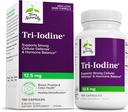 Terry Doğal Tri-Iodine - Tiroid Sağlığını Destekleyin - Moleküler Iodine'den Moleküler Iodine ve sodyum Iodide - Beyin & Enerji Desteği - 12.5 mg, 180 Capsules