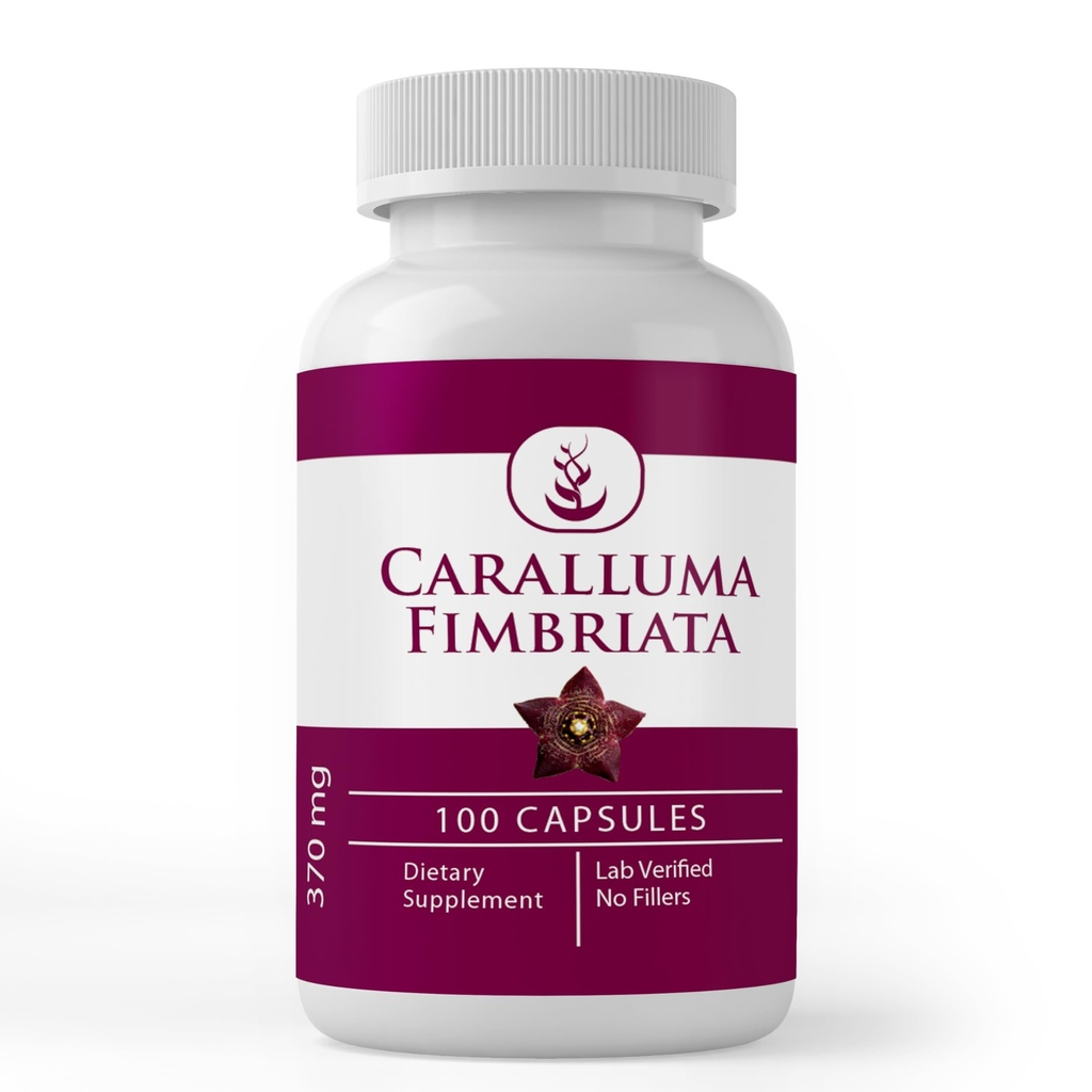 PURE ORIGINAL INGREDIENTS Caralluma Fimbriata, (100 Capsules) Her zaman Pure, Nomixs Or Fillers, Lab