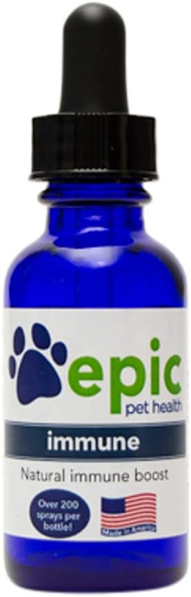 Immune - All Natural Liquid Spray Supplement - Προάγει ένα υγιές ανοσοποιητικό σύστημα, βοηθά στην ανακούφιση των αλλεργιών - Διατροφική βιταμίνη για γάτες & σκύλους