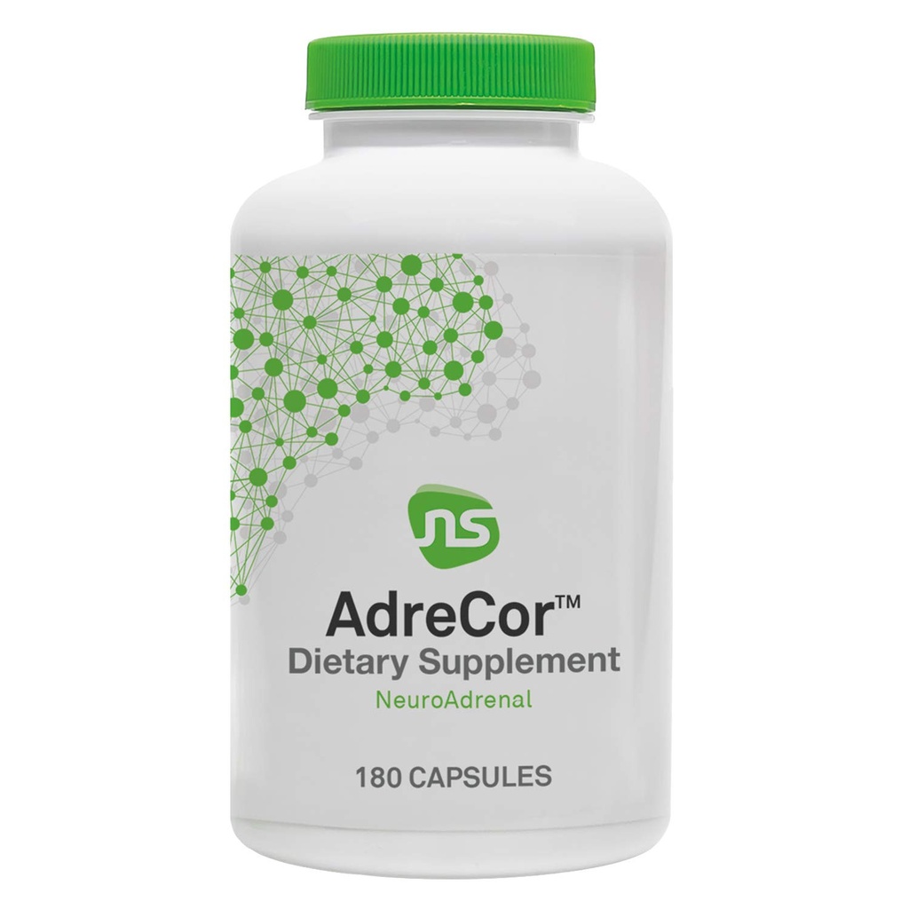 Nörobilim AdreCor - Rhodiola Rosea ile Adrenal Destek ve Enerji Supplement, B6 & Yeşil Çay Ekstraksiyonu - Fatigue & Brain Fog'u azaltın, Mood & Stres Yönetimi (180 Capsules)