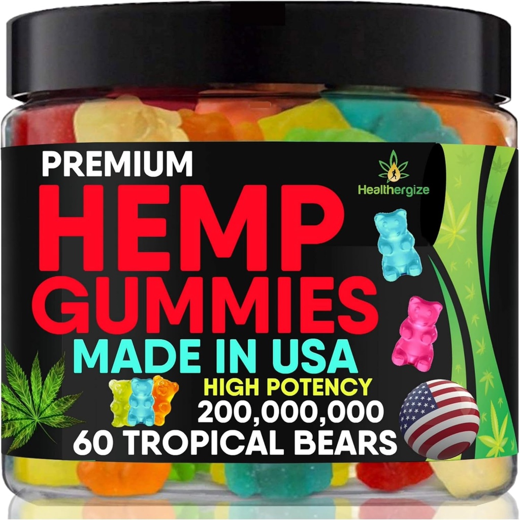 Gece, Gummy Bear Edibles, Rest and Relax,Sleep Support, High Potency Omega Oil for Nap-Made in USA