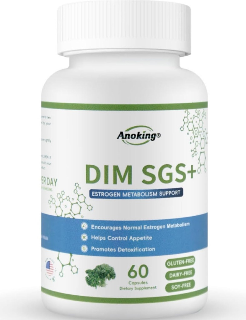 Συμπλήρωμα DIM για ορμονικό υπόλοιπο, 200 mg, 25 mg SGS, Vegan, 60 κάψουλες