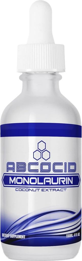 Monolaurin Sıvısı 900 mg, 4.8 Oz Liquid, 158 ABD'de yapılan, Hızlı Abpsiyon, Kalite Potent Malzemeler, Üçüncü Taraflı Test Edildi, Non-GMO, GMP sertifikalı, Cruelty-Free Products