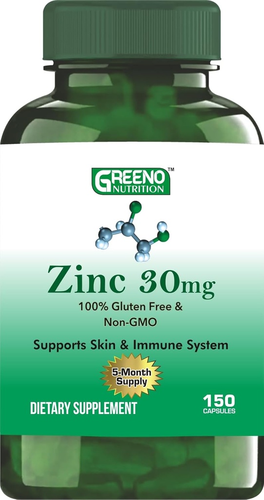 Ψευδάργυρος Picolinate Κάψουλες, 30 mg, Πολύ απορροφήσιμα, για την υποστήριξη του ανοσοποιητικού συστήματος, 150 Count (5 Μήνες Προσφορά)