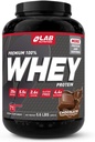 Lab Nutrition Premium, 100% Whey Protein Powder, Build muscl, Χωρίς γλουτένη, 25 g Πρωτεΐνη, Νόστιμο άρωμα σοκολάτας, 5,6 Lbs - 71 Σερβιέτες