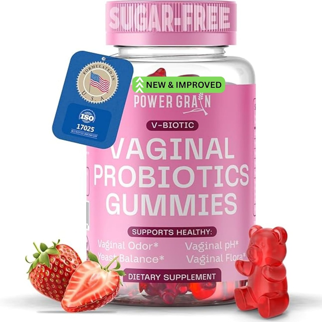 Premium Κολπικά Προβιοτικά Gummies – 5 Δισεκατομμύρια CFUs – pH Ισορροπία & Κολπική Υγεία Υποστήριξη – Προβιοτικά & Digestive Ένζυμα – Υποστηρίζει Κολπική Χλωρίδα & Odor Control– Θεραπεία Μόλυνσης Μαυριών