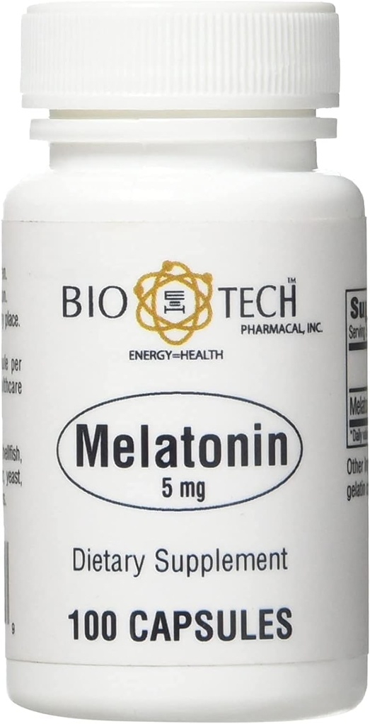 Bio-Tech Pharmacal Melatonin (5 mg, 100 Capsules)