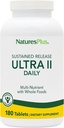 NaturesPlus Ultra II Daily - 180 Tablets - Πολυβιταμίνη με ολόκληρα τρόφιμα για τη συνολική ευεξία - Υποστηρίζει την Ενέργεια & την Ανοσολογική Υγεία - Παρατεταμένη Κυκλοφορία - 180 Υπηρεσίες
