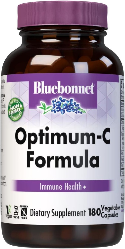 BlueBonnet Optimum C Φόρμουλα κάψουλες λαχανικών, 180 κόμης