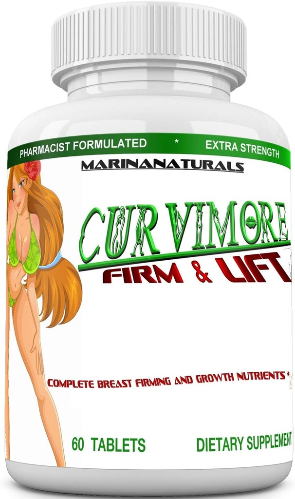 CURVIMORE FIRM ΚΑΙ LIFT στήθους σύσφιξη, ανύψωση και σύσφιξη δέρματος – Απολαύστε Fuller, Firmer, και Bigger στήθους. 60 Δισκία.