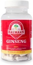 Baumann Wisconsin Ginseng Capsules 130 Pills 400 mg – Pure American Ginseng Root Extract Powder in Each Pill - 100% Natural Panax Ginseng Supplement for Immune Support, Focus and Energy