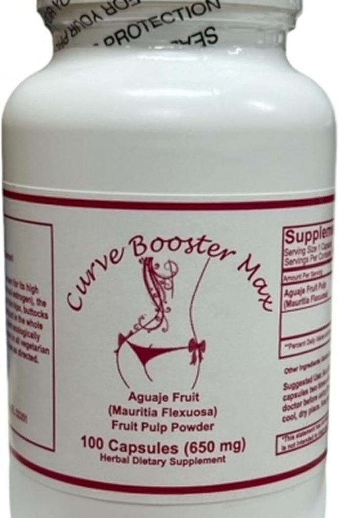 Curve ATM Max Pure Aguaje Capsules for Women and Transgender 650 mg USA Made