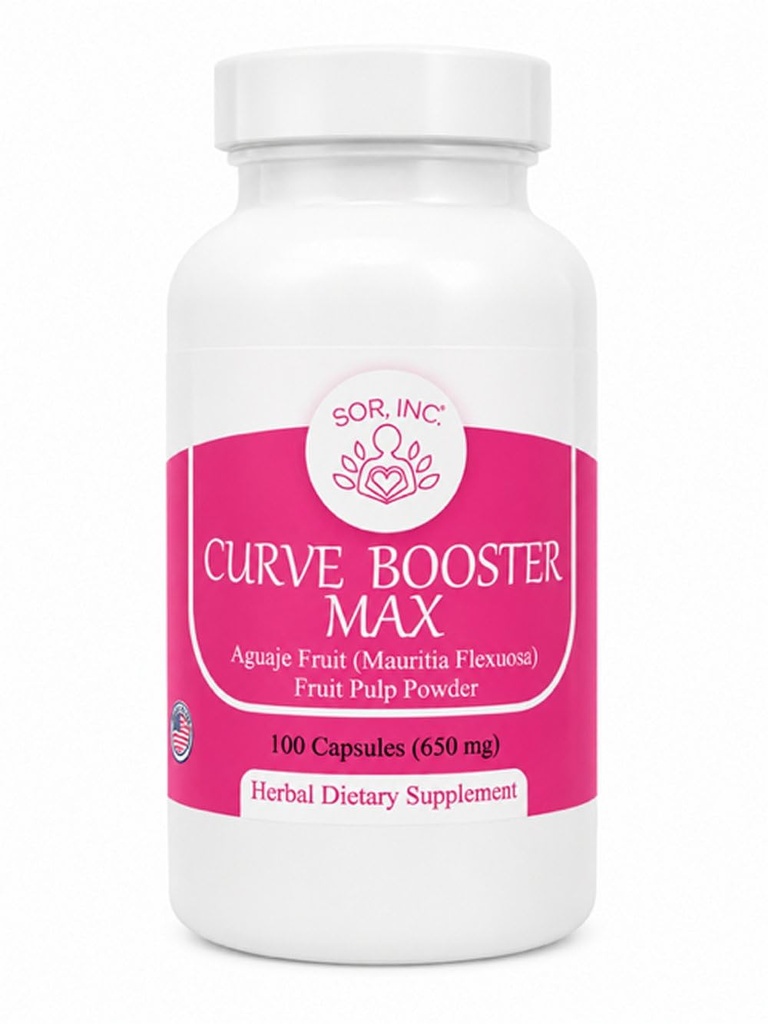 Curve ATM Max Pure Aguaje Capsules for Women and Transgender 650 mg USA Made
