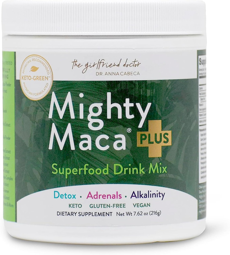 VIDAPURA Mighty Maca Plus by Dr. Anna Cabeca – Βιολογικά Superfood Greens Σκόνη για Καθημερινή Ενέργεια & Ζωτικότητα, Vegan & Αλκαλίνη, 60 Υπηρεσίες