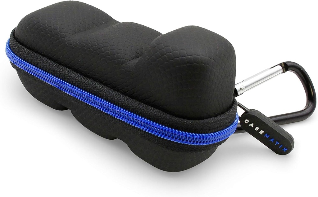 CASEMATIX Asthma Inhaler Travel Case με Lanyard και Clip-on Keychain Carabiner, περιλαμβάνει μόνο θήκη Inhaler Holder, Μαύρο