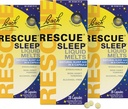 RESCUE Bach Sleep Liquid Melts, Natural Orange Vanilla Flavor, Natural Sleep Aid, Stres Yardımı, Homeopathic Flower Essence, Free of Melatonin, Non-Alcohol, 3 Pack, 28 Count Her
