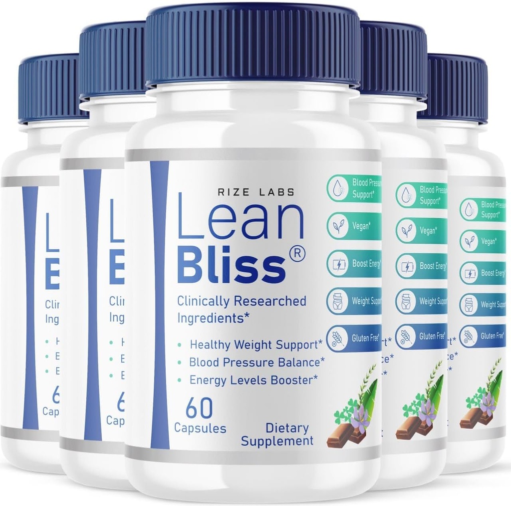 (5 Pack) Lean Bliss Kilo Kayıp Pills, Lean Bliss Fat Yan Formula, LeanBliss Advanced Metabolism Capsules For Natural Kilo Management & Blood Support, LeanBliss Diyetary Supplement (300 Capsules)