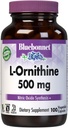 Bluebonnet Beslenme L-Ornithine 500 mg, Free-Form Amino Asit, Sağlıklı Protein Metabolism*, Soy-Free, Gluten-Free, Non-GMO, Kosher Sertifikalı, Vegan, 100 Sebze Kapsülleri, 100 Hizmet