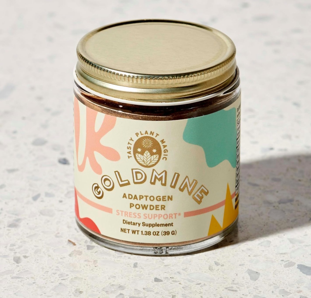 Goldmine Adaptogens Adaptogen Stres Desteği Toz Jar (1.38 Oz, 39 Grams),Aswagandha