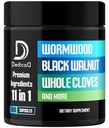 11in1 Wormwood Capsules - 180 Capsules Black Walnut, Cloves, Ginger, Turmeric, Apple, Berberinel & More - 3 Ay boyunca Immune System