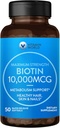Dünya Ultra Mega Biotin 10.000 mcg. 50 Softgels, Vitamin B, Sağlıklı Saç, Cilt ve Çiçeği Destekler, Hızlı Yayın, Gluten Free
