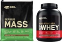 Optimum Beslenme Ciddi Kitle Ağırlıklı Protein Toz ve Altın Standardı 100% Whey Protein Toz, Çift Zengin Çikolata, 5 Pound (Pazar Mayıs Vary)