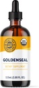 Vimergy Goldenseal Tincture Herbal Supplement – (57 hizmet) 10:1 Taklit 2000 mg Herbal Equivalent- USDA Organik, Vegan, Alkol-Free Golden Seal herb Drops Great for Tea (115 mL)